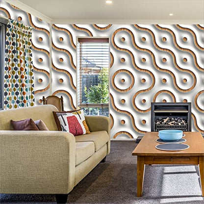 R.N. Solutions Self Adhesive Wallpaper Magic Maze - Decor (40 x 228 cm)